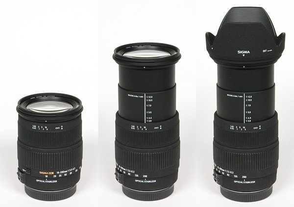 Objectif reflex 18-200mm 1:3.5-6.3 dc