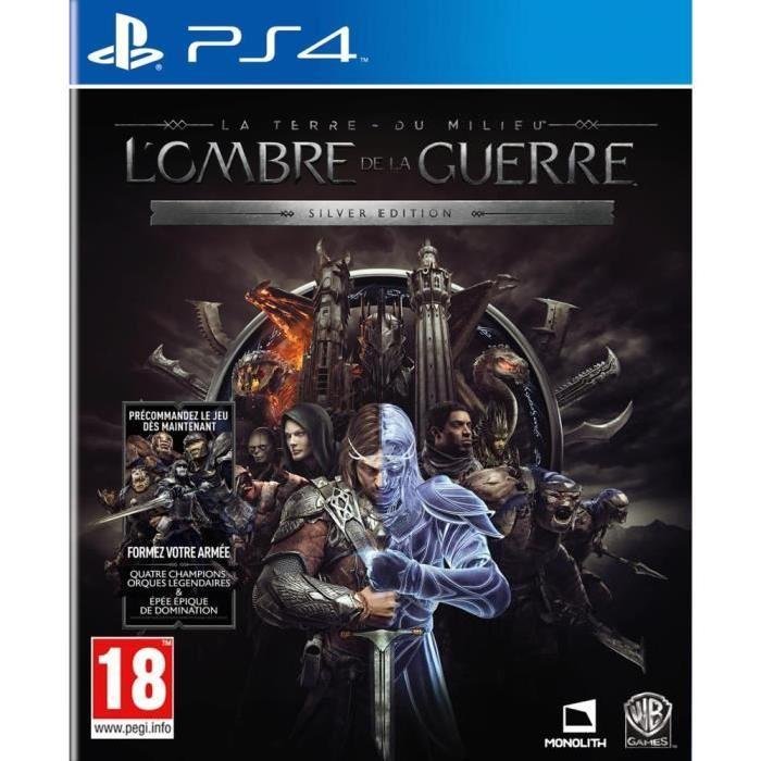 Jeu la terre du milieu : l'ombre de la guerre silver edition