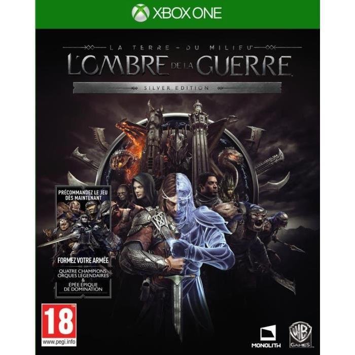 Jeu la terre du milieu : l'ombre de la guerre silver edition