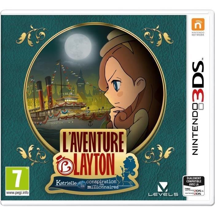 Jeu l'aventure layton : katrielle et la conspiration des millionnaires