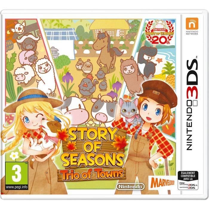 Jeu story of seasons : trio of towns