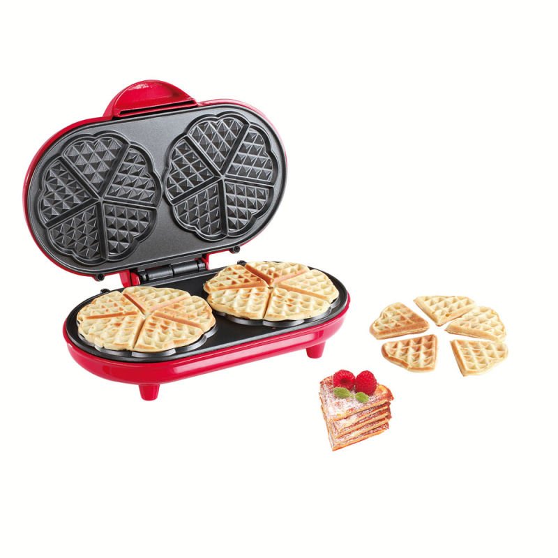 Appareil a gaufres coeur double dop144