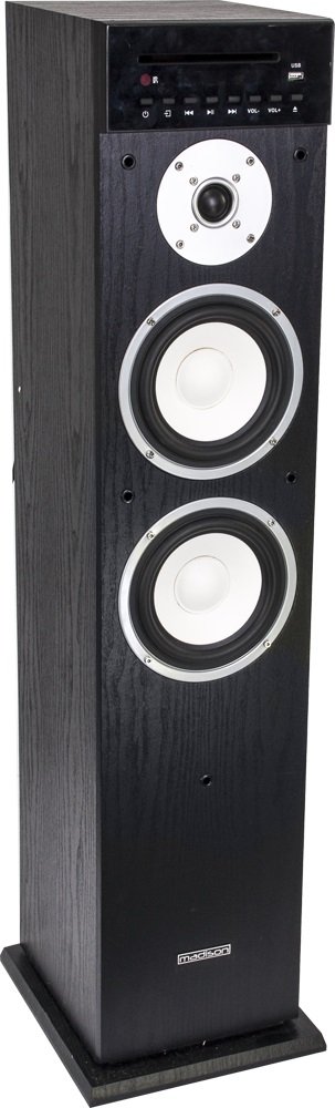Enceinte hifi active cd/usb/bt mad-center200cd-bk