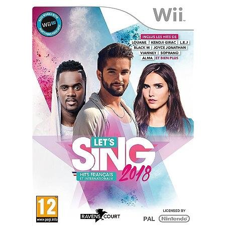 Jeu let's sing 2018 : hits francais et internationaux
