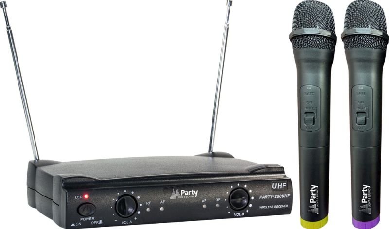 Micro x 2 sans fil -200uhf