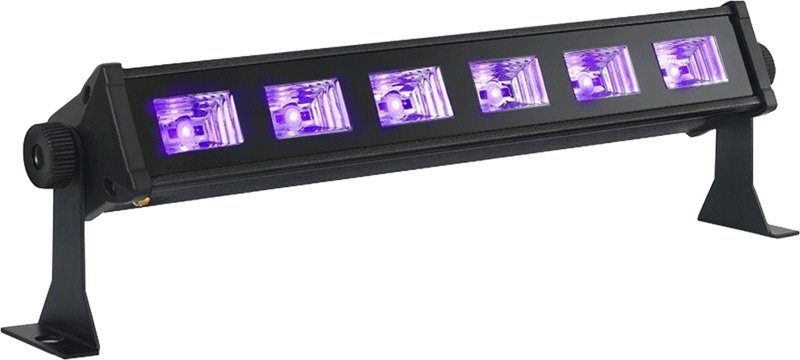 Mini barre a led uv 6 x 3 w led-uvbar6
