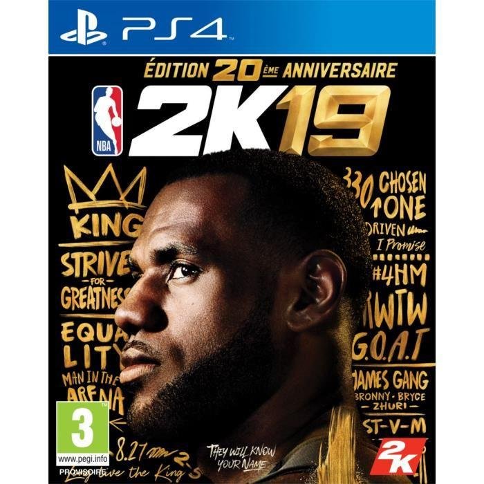 Jeu nba 2k19 edition 20eme anniversaire