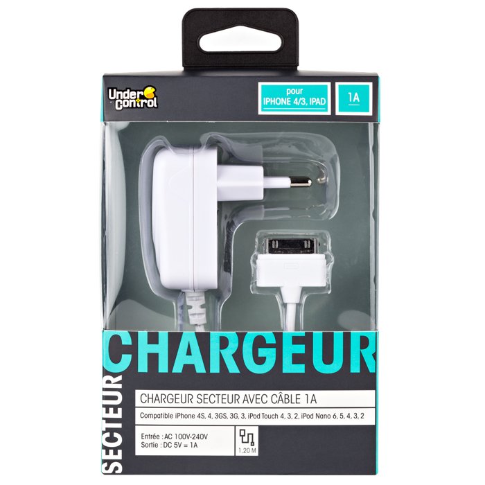 Cargeur secteur 1a ip4 1,2m 5119