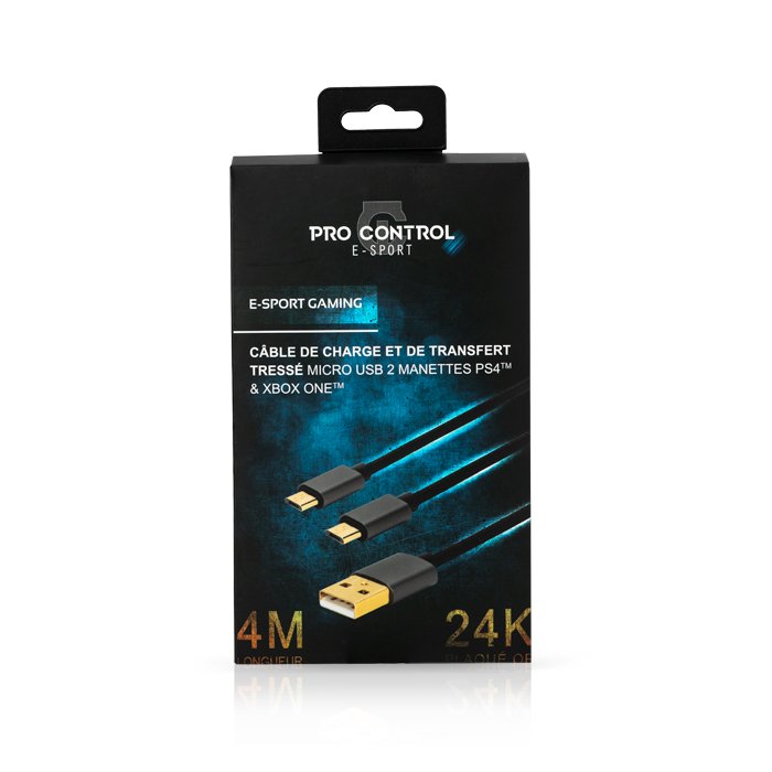 Cable charge & synchro tresse 4m 1633
