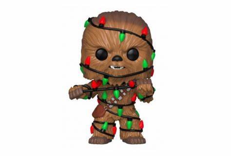 Figurine pop! star wars holiday chewbacca avec lumieres 15 cm