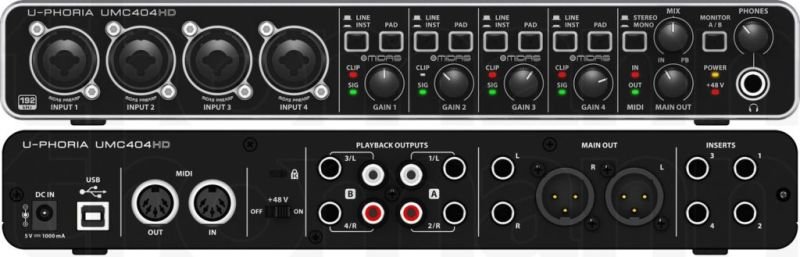 Interface u-phoria umc404hd