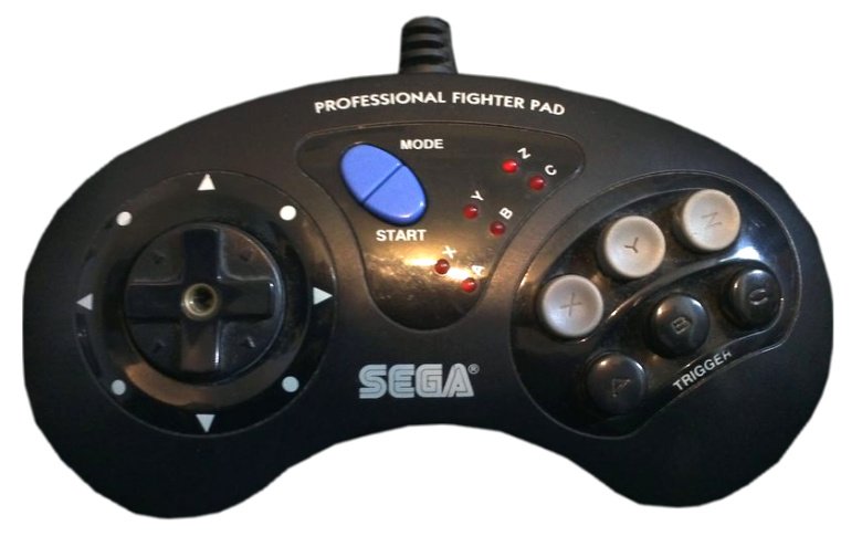 Manette megadrive professional fighter pad