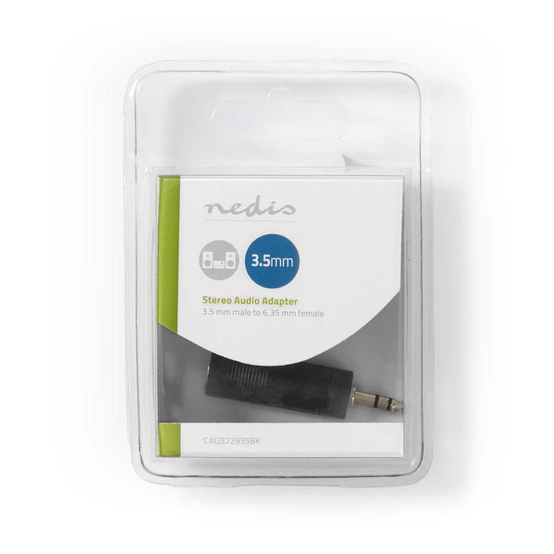Adap jack 3,5mm m - 6,35mm f cagb22935bk