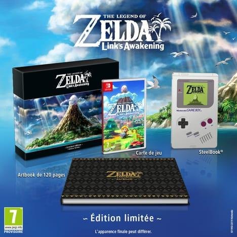 Jeu the legend of zelda link's awakening edition limitee