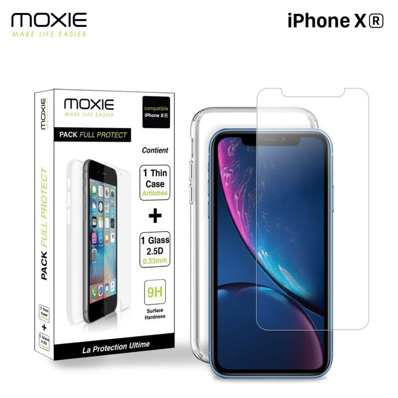 Pack housse +glass iPhone xr packfpiPhonexr