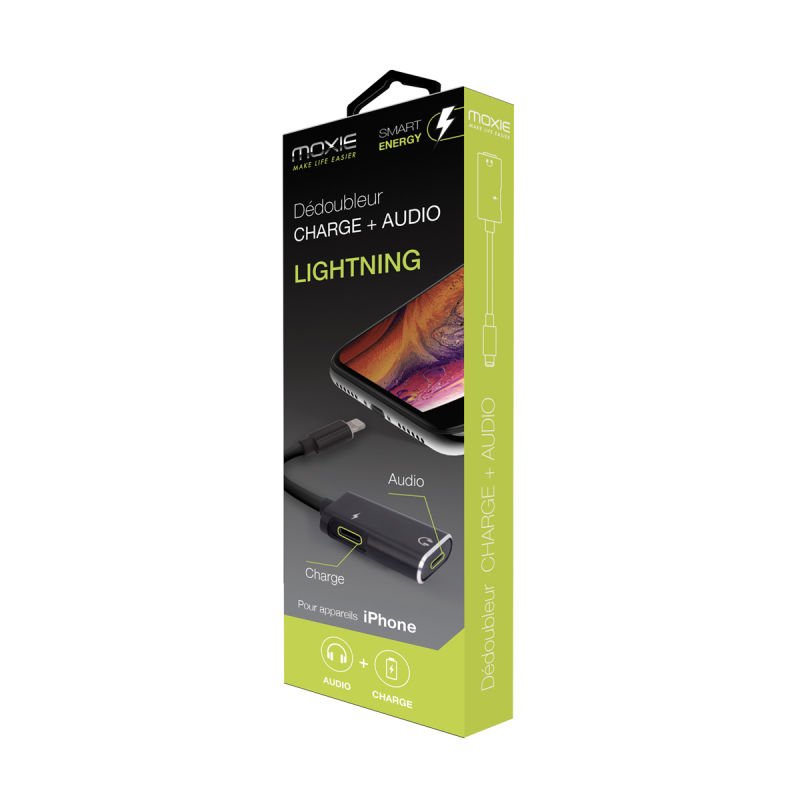 Adapt. lightning audio & charg adapt2lightningbla