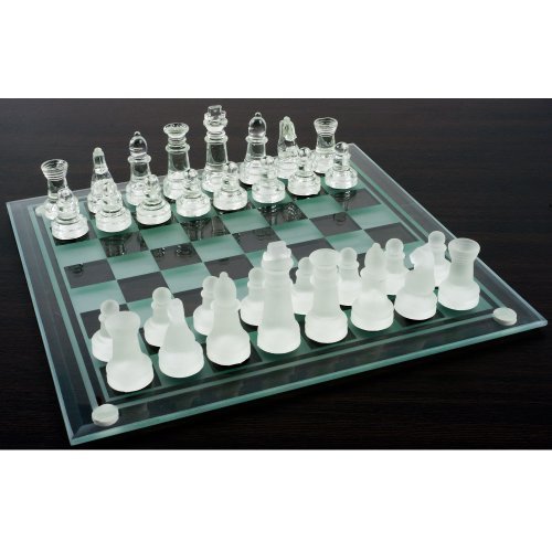 Jeu d'echec en verre chess set