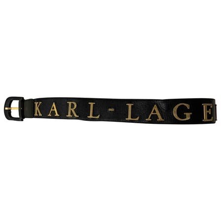 Ceinture lettre caviar noir