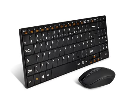 Pack 2en1 clav/sour sans fil cls-slim-bk