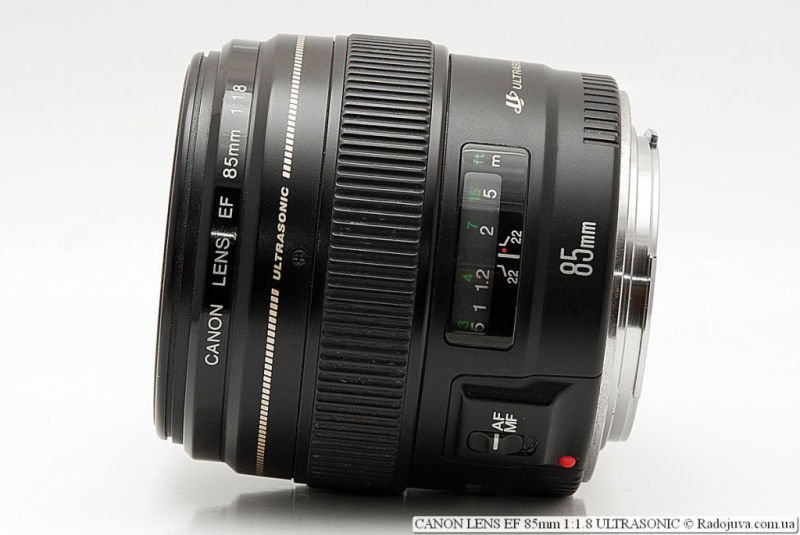 Objectif reflex ef 85mm 1:1.8