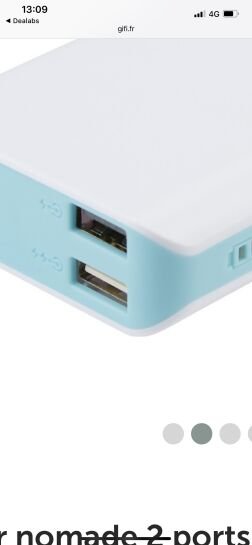 Batterie externe 10000 mah 523554