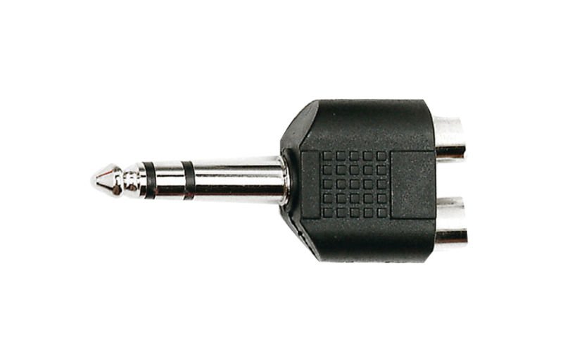 Adpt pack jack 1/4 m/ 2 rca f 601383