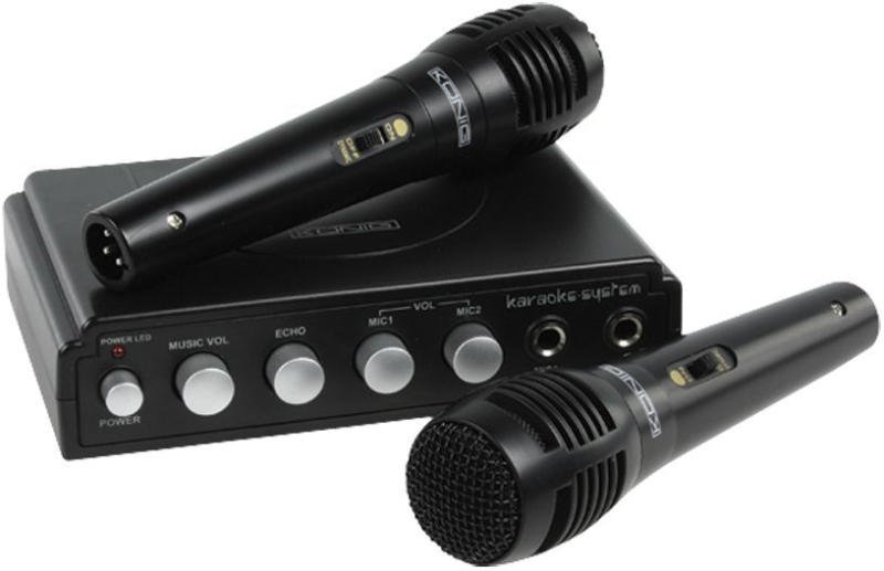 Mixeur karaoke 2 micros mixk050bk