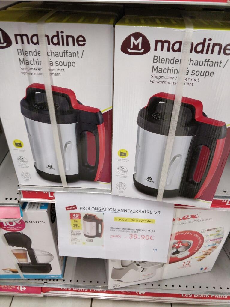 Blender chauffant/machine a soup mspm102l-19