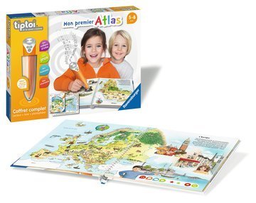 Coffret complet lecteur livre mon premier atlas a jouer