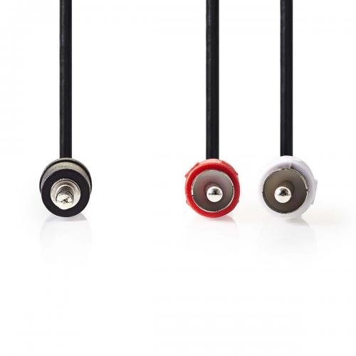 Cable 3.5 m/ 2xrca m 3m noir cagp2200bk30