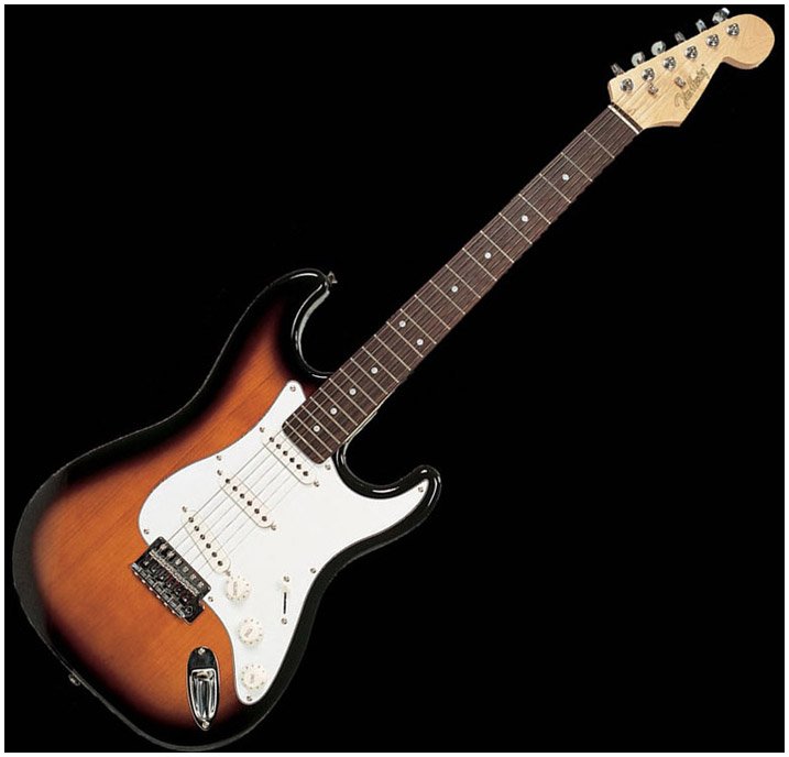 Guitare electrique gauchere