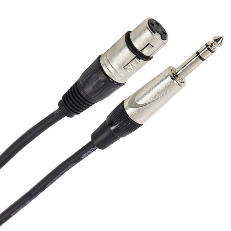 Cable micro jack - xlr f 3m plucabsxf3jms3m00eas