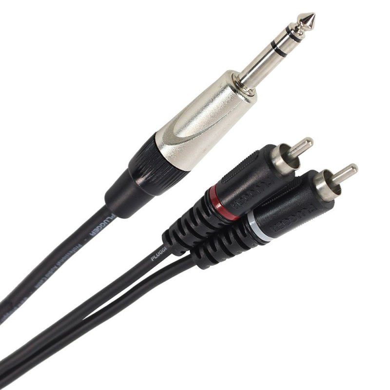Cable 2rca m - jack stereo 1.5m plucabyjmsrm01m50eas