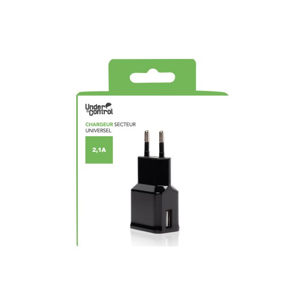 Adaptateur secteur 2a noir 5170
