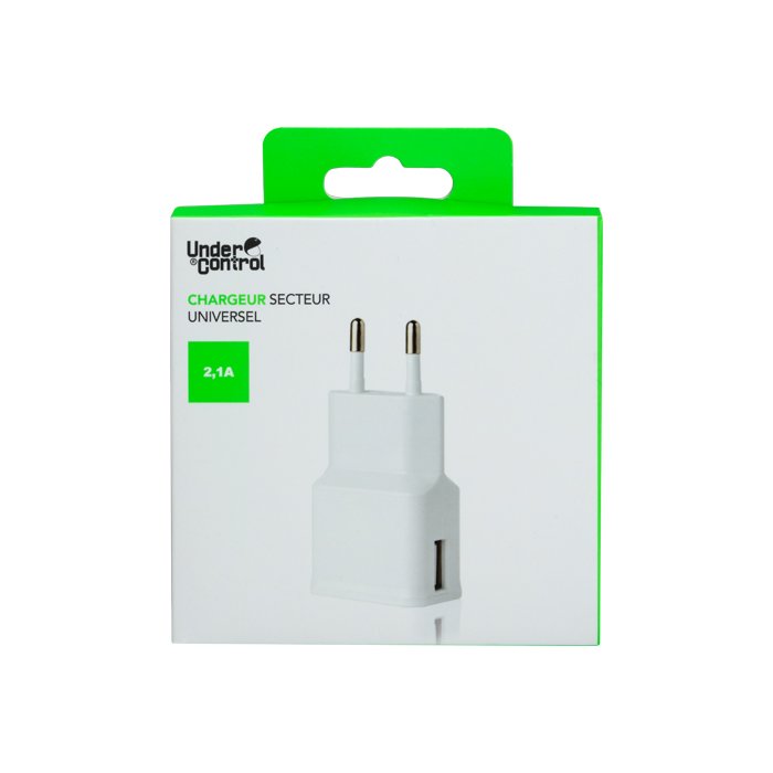 Adaptateur secteur blanc 2a 5171