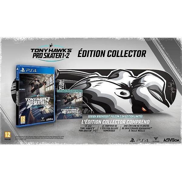 Jeu tony hawk's pro skater 1 + 2 edition collector