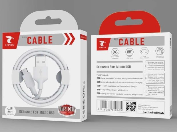 Cable micro usb 1m f6001