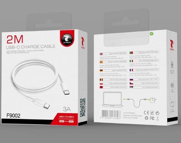 Cable type-c to type-c 2m f9002