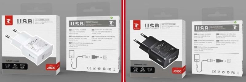 Adaptateur secteur usb 2a j8500