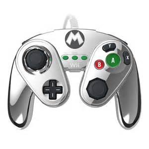 Manette wii filaire metal mario