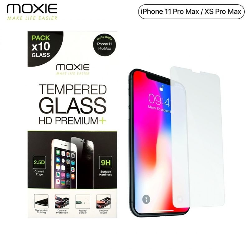 Pack 10 verres iPhone xsmax/pmax pack10glassipxsmax