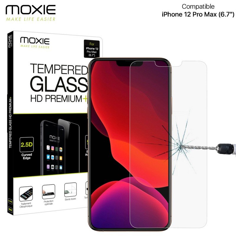 Verre trempe iPhone 12 pro max glass2.5ipx67