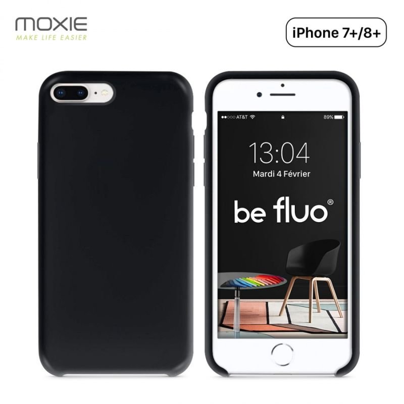 Coque iPhone 7/8+ noir befluoip7+black