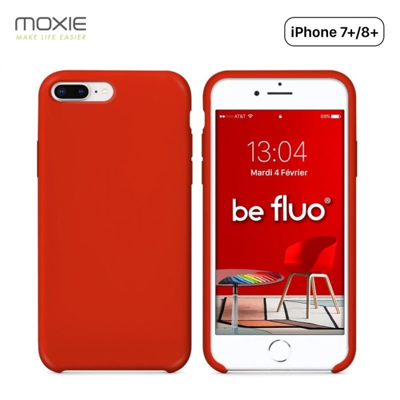 Coque iPhone 7/8+ rouge befluoip7+red