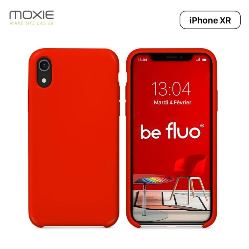Coque iPhone xr rouge befluoipxrred
