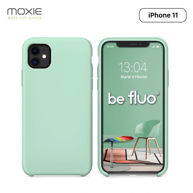 Coque iPhone 11 menthe befluoip11mint