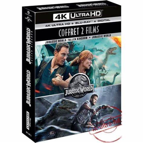 Coffret 2 films jurassic world 4k