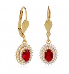 Boucles d oreille plaque or 22142-g