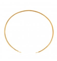 Bracelet jonc plaque or deux 22685