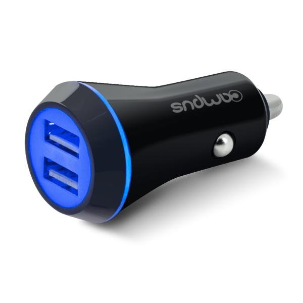 Chargeur voiture 2 usb 9.6a 4 ports 1.8m